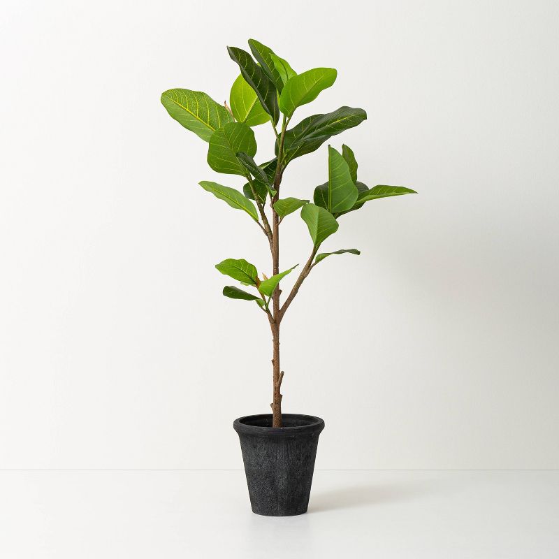 39&#34; Faux Audrey Ficus Tree - Hearth &#38; Hand&#8482; with Magnolia, 1 of 7