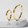 Paaaawaters 1 pair 14K Gold Plated Post Lightweight Hoops | Gold Hoop Earrings for Women - 3 of 4