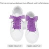 INSPIRE CHIC Sneakers Flat Snow Yarn Wide Transparent Shoe Laces 1" Width 2 Pairs - 2 of 4