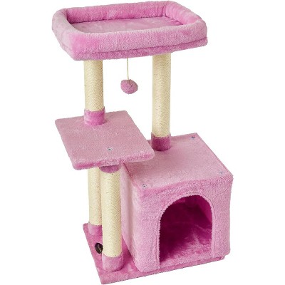 Cute Cat Tree Kitten Cat Tower for Indoor Cat Condo Sisal Scratching Posts