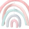 Lambs & Ivy Watercolor Pastel Rainbow/Pom Pom Musical Baby Nursery Crib Mobile - 4 of 4