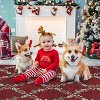 GustoWave Washable Christmas Area Rug Indoor Floor Cover for Xmas Holiday Decoration, Red - 3 of 4