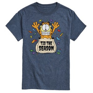 Men's - Garfield - Halloween Tis The Season Short Sleeve Graphic T-Shirt - 1 of 4