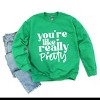 Simply Sage Market You're Like Really Pretty Hearts Sweatshirt - 3 of 4