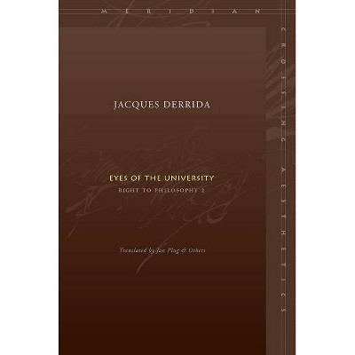 Eyes of the University - (Meridian: Crossing Aesthetics) by  Jacques Derrida (Paperback)