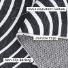 Washable Area Rug, Modern Striped Floor Carpet, No-Shedding Non-Shedding Non-Slip Abstract Mat for Nursery Office Living Room Apartment Bedroom - 2 of 4
