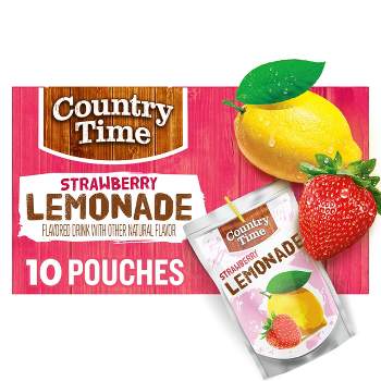Country Time Strawberry Lemonade - 10pk/6 fl oz Pouches