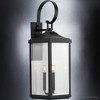 Urban Ambiance Luxury Transitional Outdoor Wall Sconce 30.625''H x 9.5''W,  Midnight Black Finish,  Calderdale Collection, UHP1404 - 3 of 4