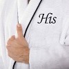 100% Cotton Embroidered Ultra-Soft Adult Unisex Lightweight Luxury Bathrobe by Blue Nile Mills - 3 of 4