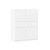 Okak Elegant Bedroom Dresser Nightstand with 2 Drawers & 4 doors, Ample Storage Chest Cabinet Shoe Cabinet for Living Room Hallway Entryway - 4 of 4