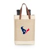 NFL Houston Texans Pinot Jute Insulated Wine Bag - Beige - 2 of 4