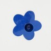 Gulches Floral Fusion Blue Glass Decorative Candle Holder 1-Pack - 3 of 4
