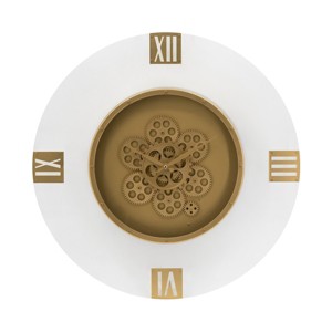 GlasFlength Wall Clocks Moving Gear Roman Numeral Elegant Simple Design Practical Clock for Modern Living Spaces, Multicolored, 23.6"*3.1"*23.6" - 1 of 4