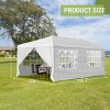 1pc Outdoor Event Tent with Iron Frame and  Removable Sidewalls No Furniture Included - Coolbibila - 4 of 4