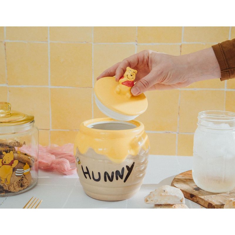 Silver Buffalo Disney Winnie the Pooh Hunny Pot Ceramic Snack Jar | 6 Inches Tall, 4 of 9
