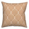 Creative Products Orange Geo Leaf Pattern 18 x 18 Indoor / Outdoor Pillow - 2 of 3