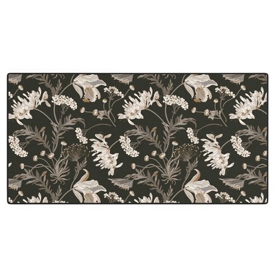 Iveta Abolina Poesie French Garden Charcoal Desk Mat