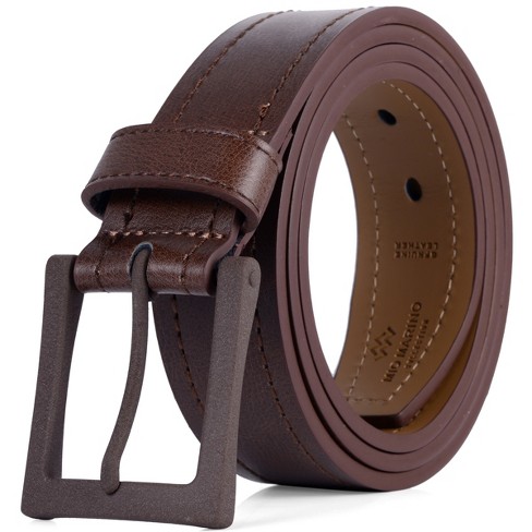 Men's Dual Hoop Leather Belt - Ebon, Size : 32 (waist: 30) : Target