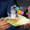 Paper Love 3D Pop Up Birthday Card, Cat, For Adults and Kids | 5" x 7" Cover - Includes Envelope and Note Tag - 3 of 4