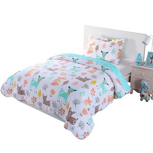 Marcielo 100% Cotton Kids Quilt Bedspread Set XL1804 Multicolor Twin - 1 of 4
