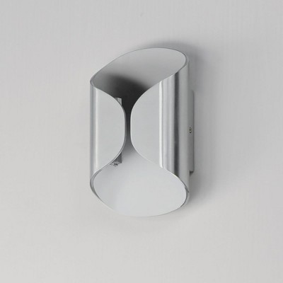 ET2 Lighting Folio 2 - Light Wall Light in  Satin Aluminum/White