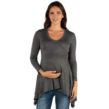 V-Neck Long Sleeve Maternity Bodysuit