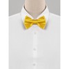 Allegra K Men's Solid Color Self-tied Formal Wedding Party Tuxedo Adjustable Bow Ties - 2 of 4