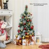 Resenkos 3 FT  Pre-Lit Artificial Mini Christmas Tree Green - 3 of 4