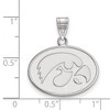 Black Bow Jewelry Sterling Silver Iowa Hawkeyes NCAA Medium Pendant - 2 of 3