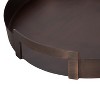 Kate and Laurel Myo Metal Round Tray, 15" diameter, Bronze - 3 of 4