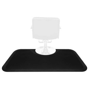 Salon Mat for for Hairstylist 3 Ft x 5 Ft Barber Shop Anti-Fatigue Salon Chair Mat Semi Circle Hair Floor - 1 of 4