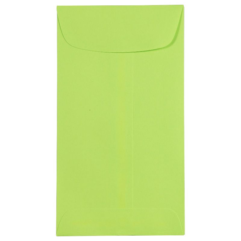 JAM Paper #6 Coin Business Colored Envelopes 3.375 x 6 Ultra Lime Green 356730556, 1 of 6