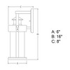 Vaxcel Cumberland 1 - Light Wall Light in  Rust Iron - 2 of 4