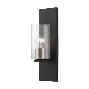 Livex Lighting Zurich 1 - Light Sconce in  Black/Brushed Nickel - 1 of 4