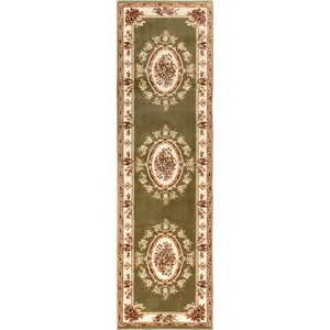 Well Woven Pastoral Medallion French European Floral Formal Traditional Modern Classic Thick Soft Area Rug - 1 of 4