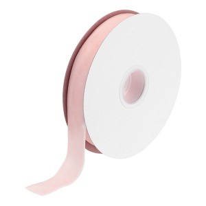 Unique Bargains Soft Single Face Spool Silky Velvet Ribbon for Bouquets DIY Crafts - 1 of 3