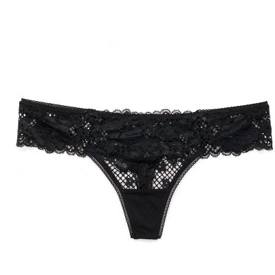 Adore Me Women's Cinthia Thong Panty Xl / Jet Black. Target