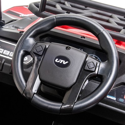 Red 12V Kids Electric Ride-On UTV with MP3 and Remote Control