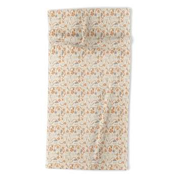 Iveta Abolina Matisse Garden Neutral Beach Towel - Deny Designs