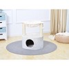 Two by Two Houston - Off-White Scratching Post Cat Furniture - 23.6 in. Tall - image 2 of 4