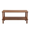 NicBex Modern 39.3" Rectangle Wooden Coffee Table with 2 Tier Open Storage Shelf for Living Room and Office - 3 of 4