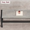 Kitchen Table with Benches, Rectangular Dining Room Table Set for 4, 3 Piece Set for Small Space - 4 of 4