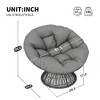 41.5'' Ergonomic Wicker Papasan Chair with Cloud-Thick High-Density Cushion, Waterproof Stain-Resistant UV-Resistant Fabric, 360° Swivel - 2 of 4