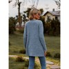 Women's Sweater Cardigan Ribbed Knit Long Sleeve Cardigan Solid Color Open Front Sweater - 4 of 4