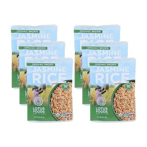 Lotus Foods Organic Brown Jasmine Rice - Case of 6/8 oz - 1 of 4