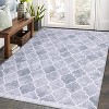 Acekool Washable Runner Rug 2x6: Non-Slip Boho Geometric Rug for Kitchen, Hallway & Entry – Navy Blue, Foldable Design - 3 of 4