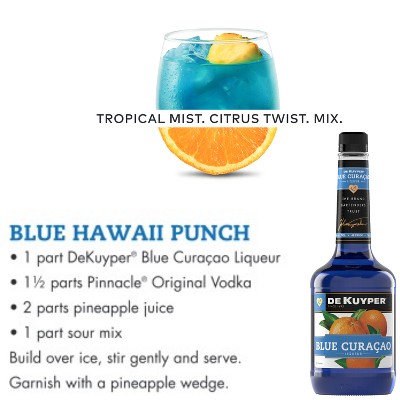 DeKuyper Blue Curacao Liqueur - 750ml Bottle