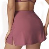 Anna-Kaci Active Women's High Waist Athletic Skort with Built-In Shorts and Side Slit - 4 of 4