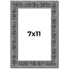 PosterPalooza | Photo Size Distressed Black Picture Frame - UV Acrylic, Foam Board Backing, Hanging Hardware - 2 of 4