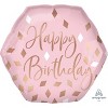 Anagram 5pc Pre-Inflated Helium 'Happy Birthday' Balloon Bouquet Pink - 2 of 3